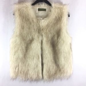 Boho faux fur vest